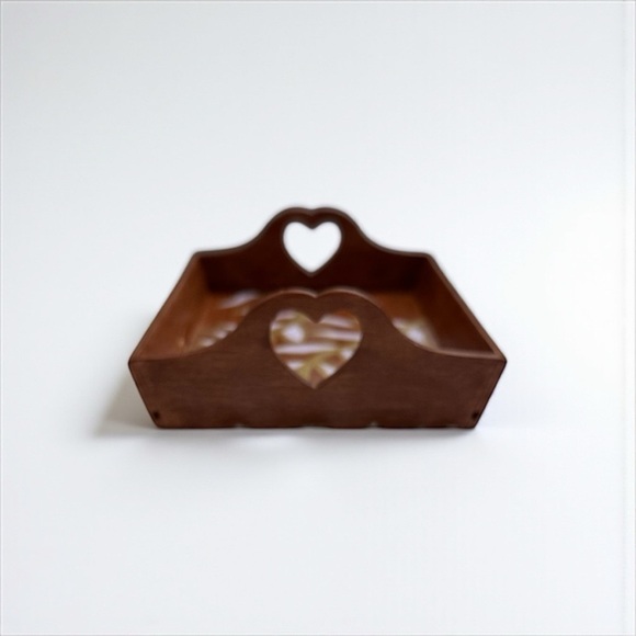 Handmade Floral Wooden Trinket Dish - Picture 4 of 8